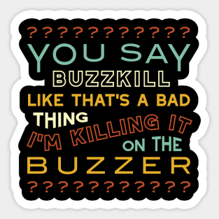 Funny Quiz Night Saying for Trivia Player Sticker